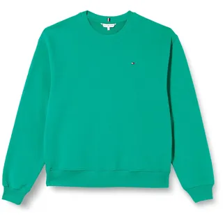 Tommy Hilfiger Damen Sweatshirt ohne Kapuze, Grün (Olympic Green), S
