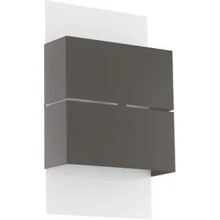 EGLO Außenwandleuchte Metall 15 cm 2 flammig anthrazit