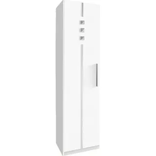 Priess Kleiderschrank 5-türig 48 x 193 x 54 cm Weiß