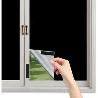 comyzymy Fenster Verdunkelung 200 x 145 cm Schwarz