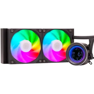 Itek Flüssigkeitskühler ARCTIC SPHERE LCD 240 – 240mm – Universeller Sockel – PWM Lüfter – 2,8" LCD mit Software