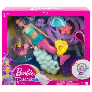 Mattel Barbie Dreamtopia - Meerjungfrau-Set mit 2 Puppen & Zubehör