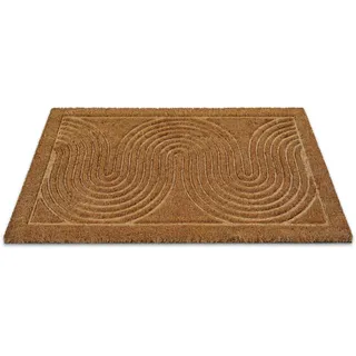 WECON HOME »Retro Flow« rechteckig 14 mm Höhe Kokos, pflegeleicht, rutschfest, Retro Design, Schmutzfangmatte,