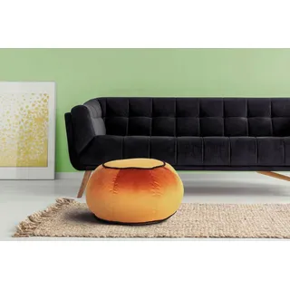 Kayoom Pouf Taj Mahal 325 Polyester 65 x 35 x 65 cm Braun/Orange/Bronze