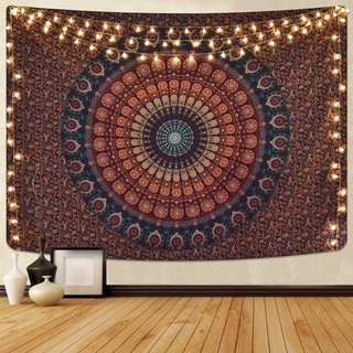 Alishomtll Mandala Wandbehang Bohemian Wandteppich Sandtuch Tapisserie Yoga psychedelisch Deko Tuch Tapestry groß Tischdecke 200 x 150cm