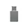 Stone-Washed Grau 240 x 220 cm + 2 x 80 x 80 cm