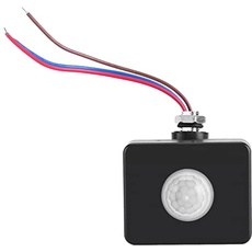 FTVOGUE Mini schwarzer PIR-Schalter Infrarot-Bewegungsmelder Bewegungsmelder Wandpflasterschalter