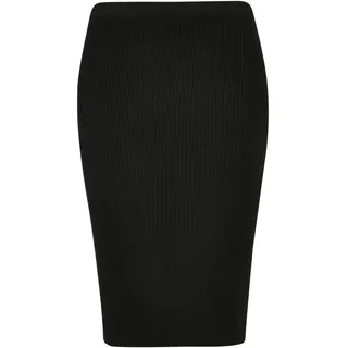 Urban Classics Knit Midirock - Black - S