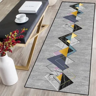 Single tree forest Teppich Läufer - Teppiche - Läufer Flur Teppich,Niederflor Bunter Modern rutschfest Waschbar,Pflegeleicht,Geruchsneutral,für Korridor,Schlafzimmer,Innen Wohnzimmer