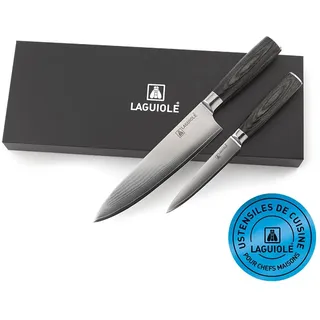 LAGUIOLE - Set mit 2 Damarus-Messern GUSTAVE