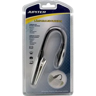 Jupiter Leselampe LED flexibel mit Klemme, Schwarz, Estandar