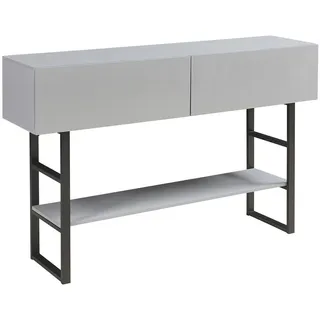 [en.casa] Konsolentisch Varberg , Holzwerkstoff, Metall , Rechteckig , 120x75x30 cm , Wohnzimmer, Wohnzimmertische, Konsolentische