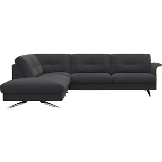 FLEXLUX Ecksofa »Glow«, Skandinavisches Design, In hochwertiger Verarbeitung FLEXLUX Gorilla Black