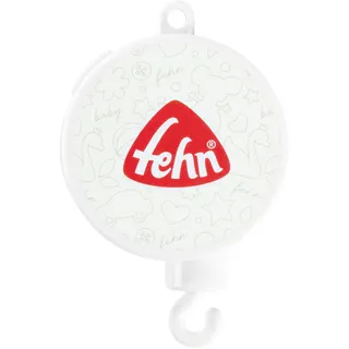 Fehn Mobile Spielwerk - Baby Einschlafhilfe Melodie Bruder Jakob (Frère Jacques) - Baby Musikspielzeug passend Musik Mobiles - Musik Spielzeug für Babys und Kleinkinder