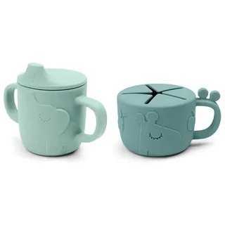 Done By Deer Friends Spout/snack Set Deer Tasse - Blue - 0 Monate