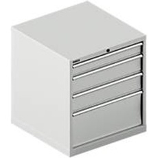 Schäfer Shop Select Schubladenschrank 36-36, 4 Schübe, bis 75 kg, B 717 x T 725 x H 800 mm, lichtgrau