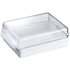 Bild Kühlschrank-Butterdose, Kunststoff, Traditionell, Weiß/Transparent, 20882241