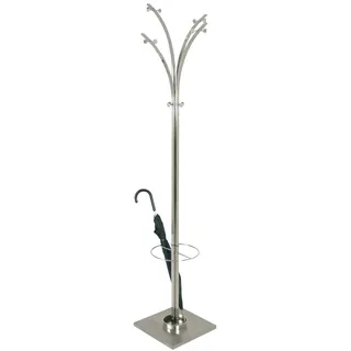Haku-Möbel Garderobenständer HAKU 45 x 187 x 45 cm Silber