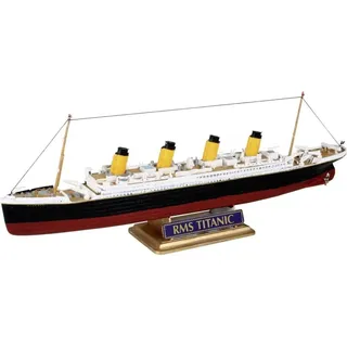 REVELL RV05804 Modellbausatz Schiff 1:1200 - R.M.S. Titanic im Maßstab 1:1200, Level 3, originalgetreue Nachbildung mit vielen Details, Kreuzfahrtschiff, 05804