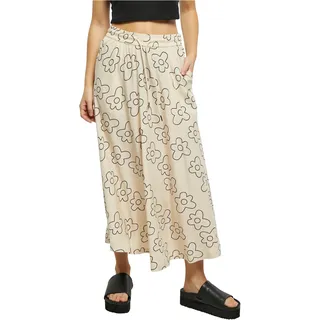 Urban Classics Damen Rock Ladies Viscose Midi Skirt softseagrassflower L