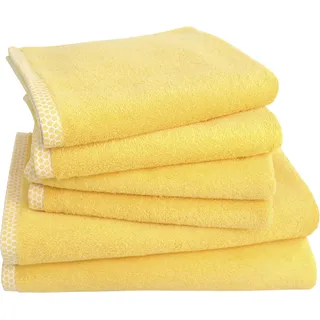 Dyckhoff Pure Natural Uni Handtuchset 6-tlg. gelb