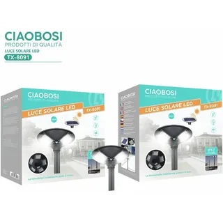 X Straßenlaterne Leuchtturm Garten Straße Dämmerungssensor UFO Solarpanel 500W