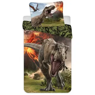 Jurassic World Vulkan Mehrfarbig 140 x 200 cm + 70 x 90 cm