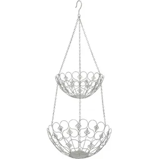 Shabby Chic Doppel Hängekorb Marlene