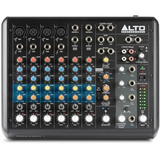Alto TrueMix 800FX Audio Mixer mit 4 XLR-Mikrofoneingängen, USB Audio Interface und Bluetooth für Podcasting, Live-Auftritte, Recording, DJ, Mac & PC