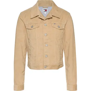 Tommy Jeans Cordjacke, aus Feincord, goldfarben