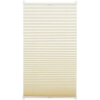 GARDINIA 33411 Easyfix Thermo Plissee mit 2 Bedienschienen, 40 x 130 cm, abdunkelnd, Elfenbein
