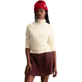 Marc OPolo DENIM Rollkragenpullover Feinstrick, Basic, normale Passform, weiß blush