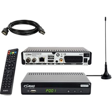 Bild von COMAG DVB-T2 Receiver, Freenet TV (Private Sender in HD), PVR Ready, Full-HD 1080p, SCART, Mediaplayer, USB 2.0, 12V tauglich, 2m HDMI Kabel und Antenne