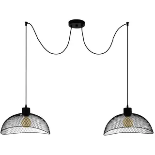 EGLO Pompeya 2-flg. Ø450 rund schwarz