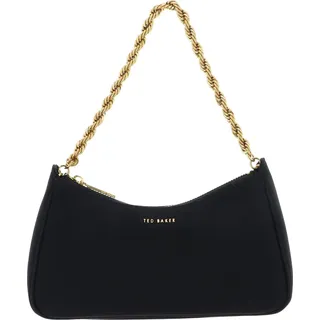 Ted Baker Schultertasche Handtasche Agnise Chain Detail Satin Shoulder Bag Black schwarz - Schwarz