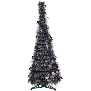 Anthrazitfarbener Weihnachtsbaum - Bunt