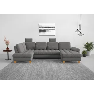 sit&more Wohnlandschaft »Westham U-Form« wahlweise mit Bettfunktion, Bettkasten, Sitztiefenverstellung,