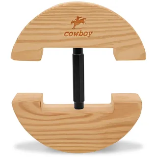 Cowboy®, bunter, verstellbarer und strapazierfähiger Hutspanner, Größe S: 16,5 bis 24 cm, Größe L: 19 bis 27 cm., holz, schwarz, S