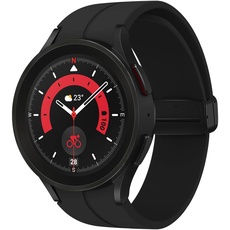 Bild Galaxy Watch5 Pro black titanium 45 mm LTE D-Buckle Sport Band black M/L