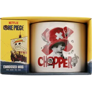 Paladone One Piece Chopper geprägte Keramiktasse, 400 ml, offizielles Lizenzprodukt