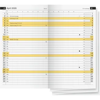 Rido idé Kalender-Einlage für Miniplaner d 15 2026 | 87×153 mm