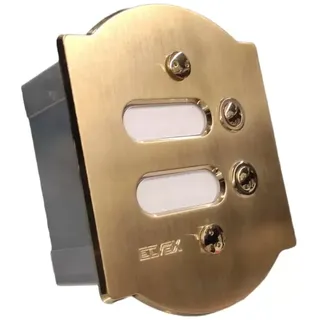 Vimar 2002 Placca Patavium 2 Pulsanti E Targhetta