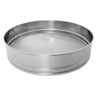 SCHNEIDER Mehl- und Zuckersieb, Ø 400 mm, Durchschlag für trockenes Siebgut, Maschenweite: 0,60 mm, Mehl, fein