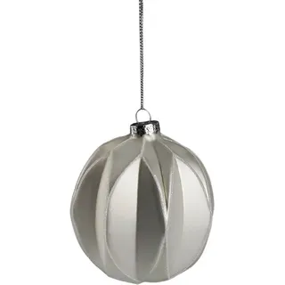 LeGer Home by Lena Gercke Christbaumschmuck »Christbaumkugel« aus weißem Glas, Ø 10cm, 6 Kugeln, weiß