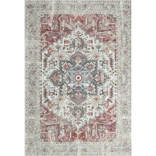 XXXLutz Xxxl Vintage-Teppich Creme, Rot, - 160x230 cm