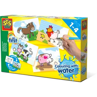 SES Creative Malen mit Wasser Bauernhoftiere My First 1 St. Weiß