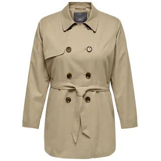 Only Carmakoma Damen Carvalerie Trenchcoat OTW Noos, Ginger Root, l