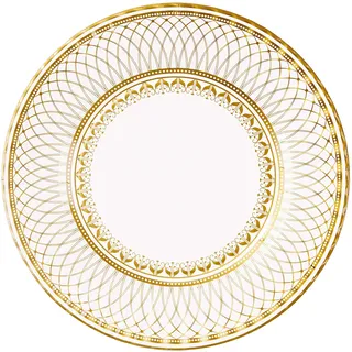 Talking Tables Pappteller 8 St. Gold/Weiß