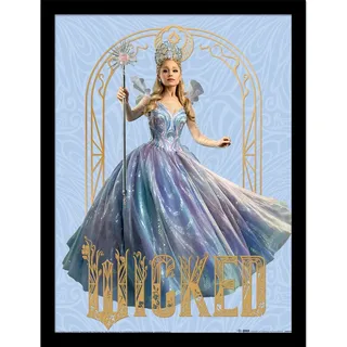 Pyramid International Offizieller Wicked 2 Sammlerdruck – (Glinda Gold Frame) | Premium dekorative Kunst für Theaterliebhaber und Sammler | 30 cm x 40 cm gerahmtes Poster