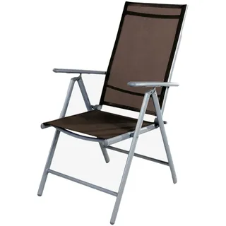 Mojawo Hochlehner Gartenstuhl 64 x 54 x 106 cm schokobraun klappbar